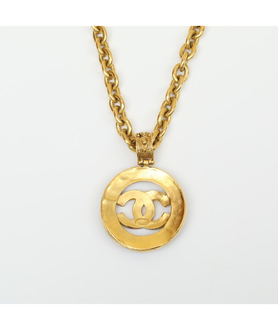 CHANEL Золотое металлическое колье, фото 3