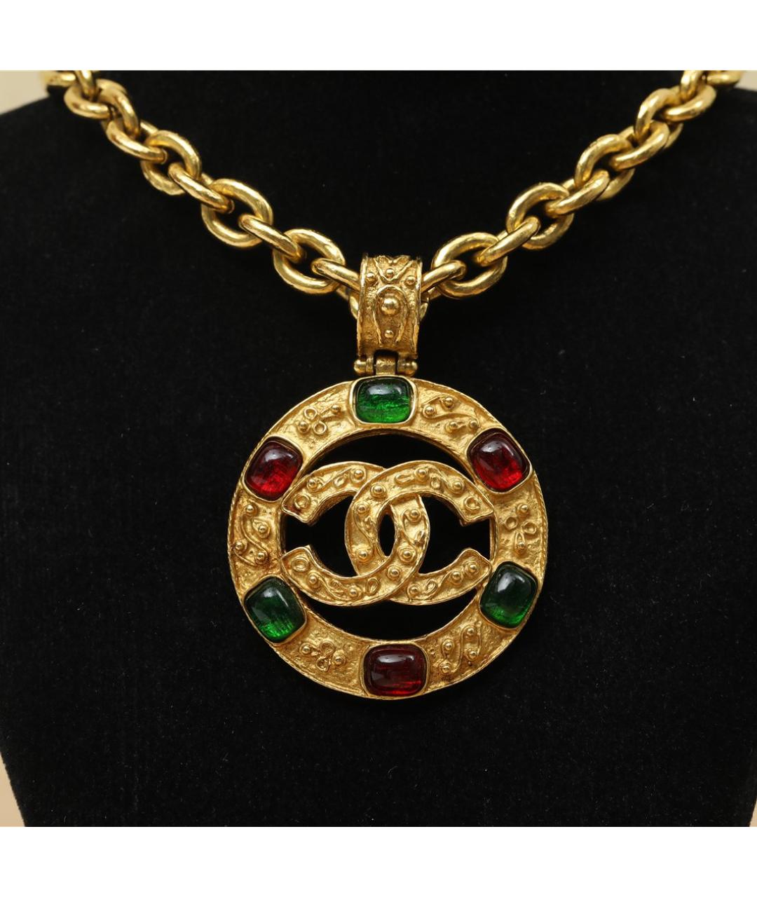 CHANEL Золотое металлическое колье, фото 2