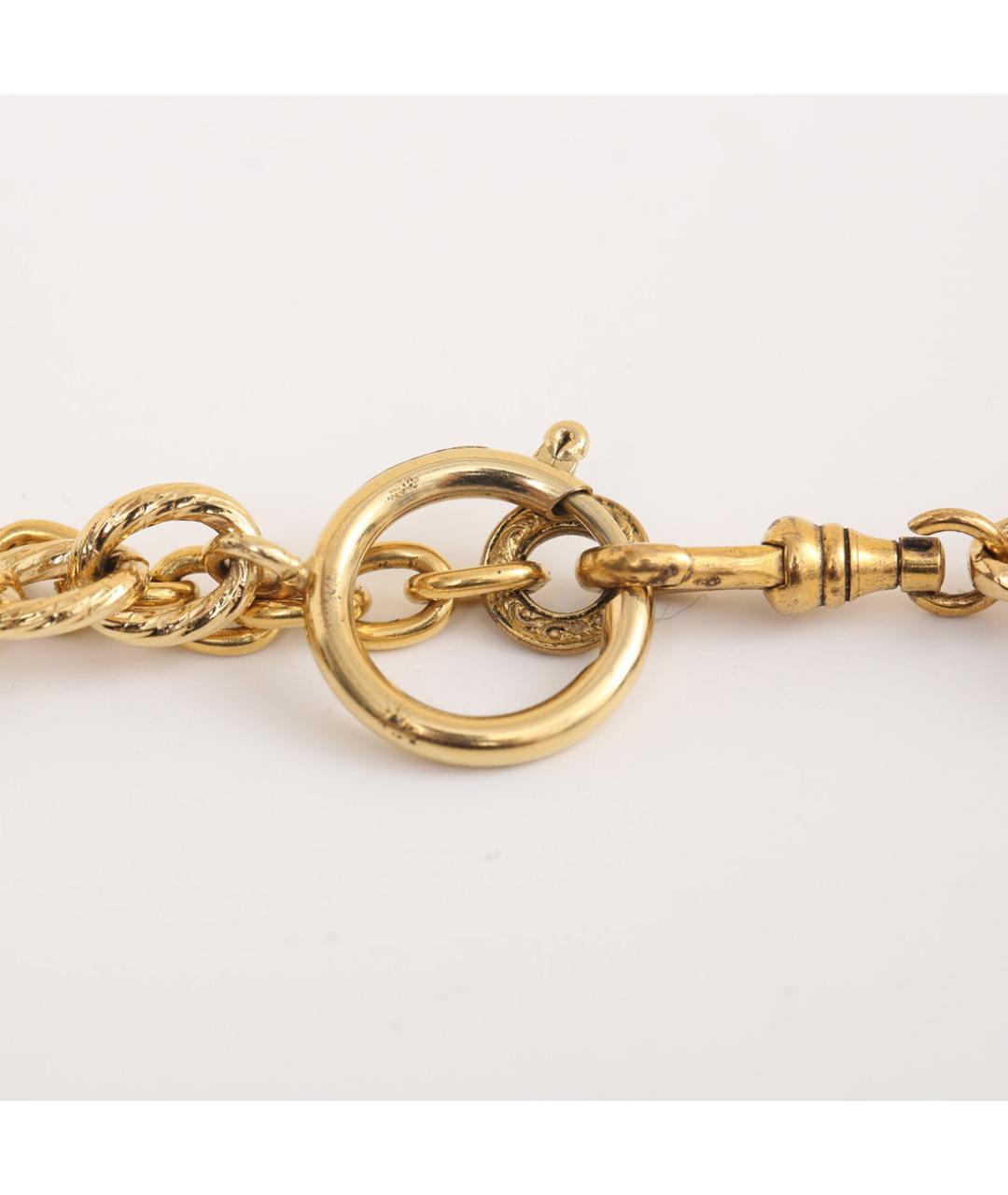 CHANEL Золотое металлическое колье, фото 6