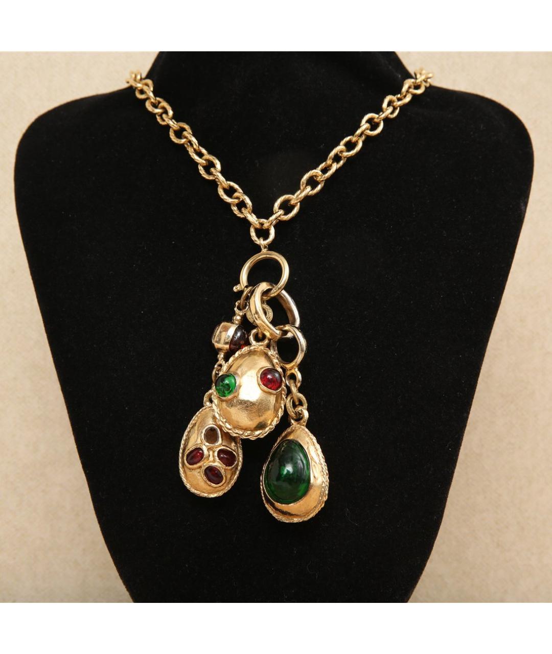 CHANEL Золотое металлическое колье, фото 2