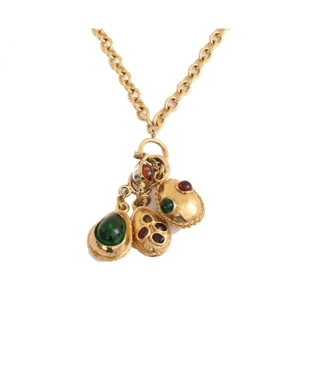 CHANEL Золотое металлическое колье, фото 1