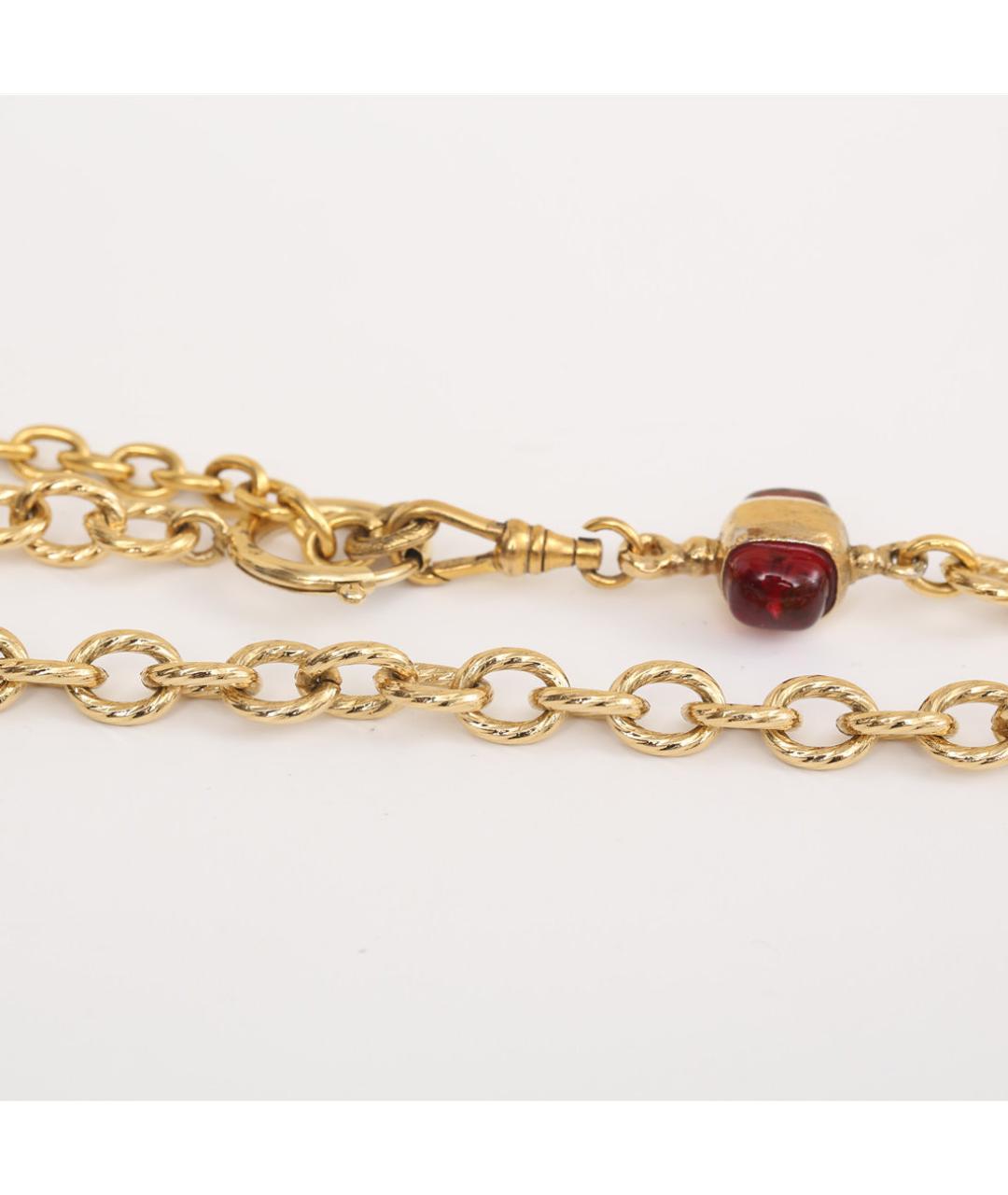 CHANEL Золотое металлическое колье, фото 5