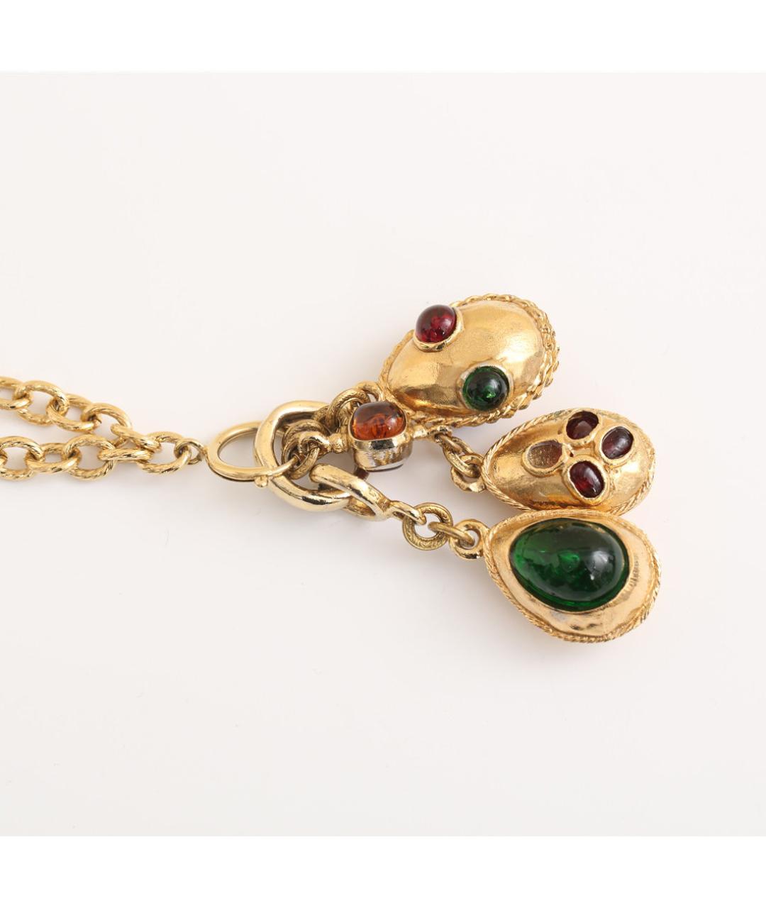 CHANEL Золотое металлическое колье, фото 3