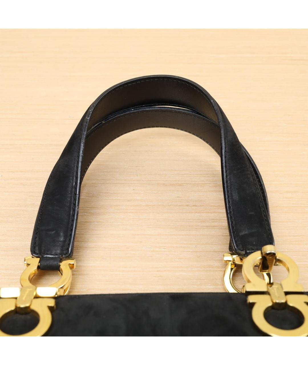 FERRAGAMO Черная сумка с короткими ручками, фото 9