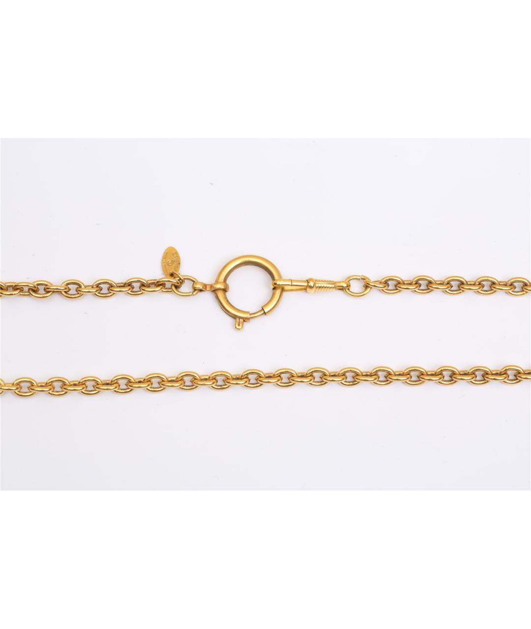 CHANEL Золотая металлическая подвеска, фото 2