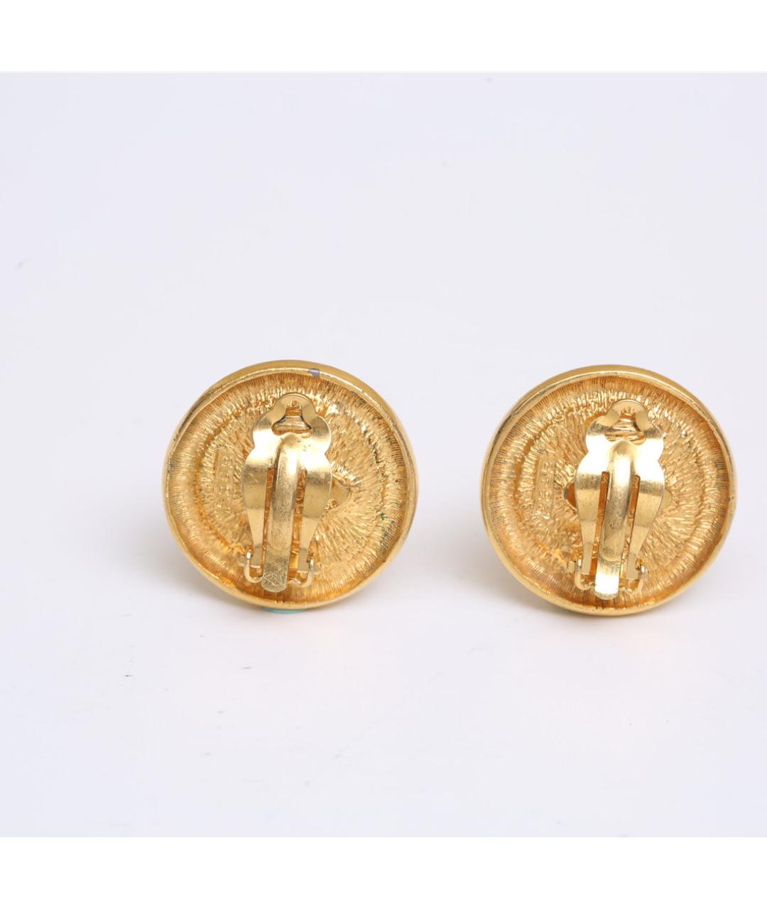 CHANEL Золотые металлические клипсы, фото 4