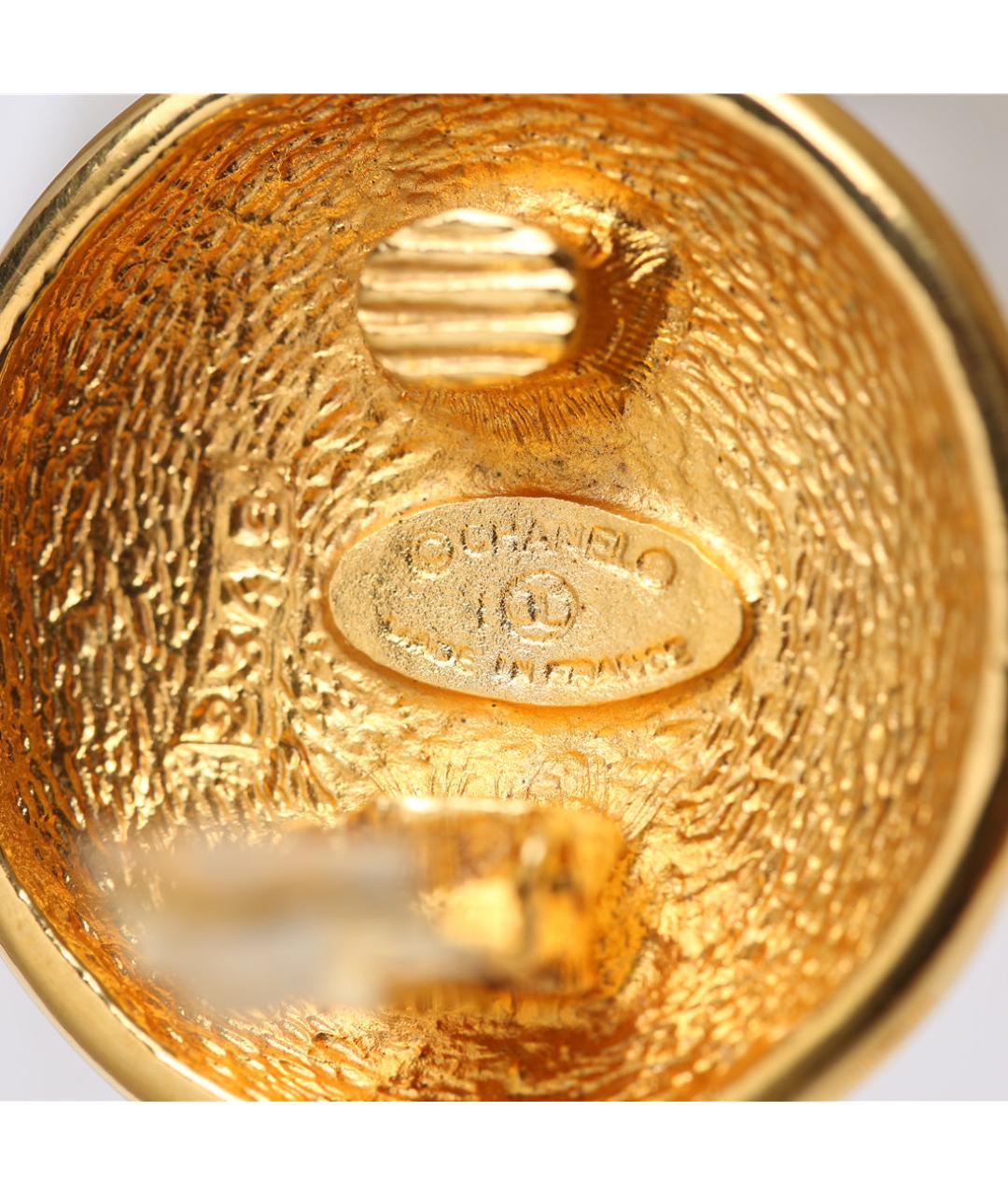 CHANEL Золотые металлические клипсы, фото 6