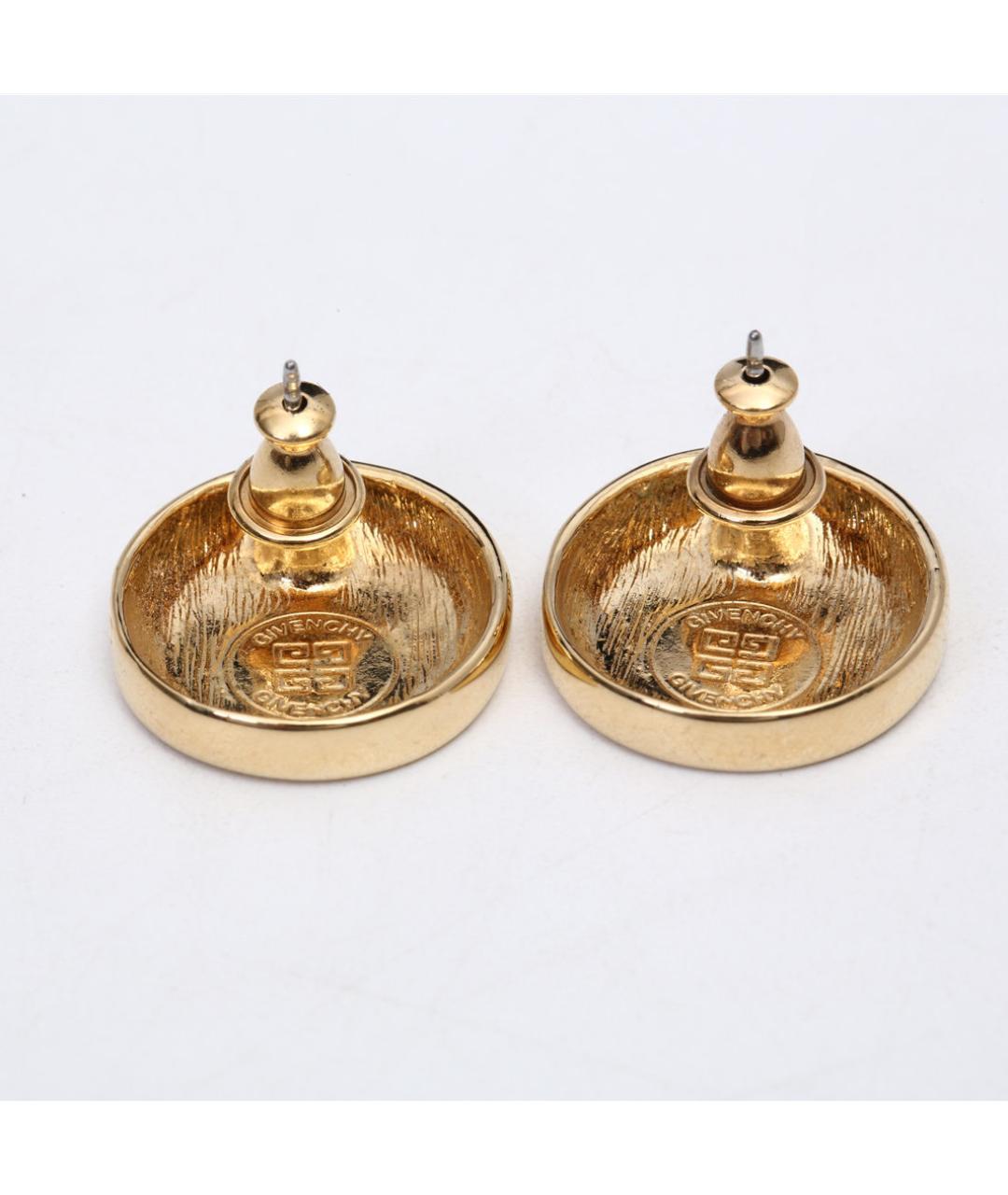 GIVENCHY Золотые металлические серьги, фото 6