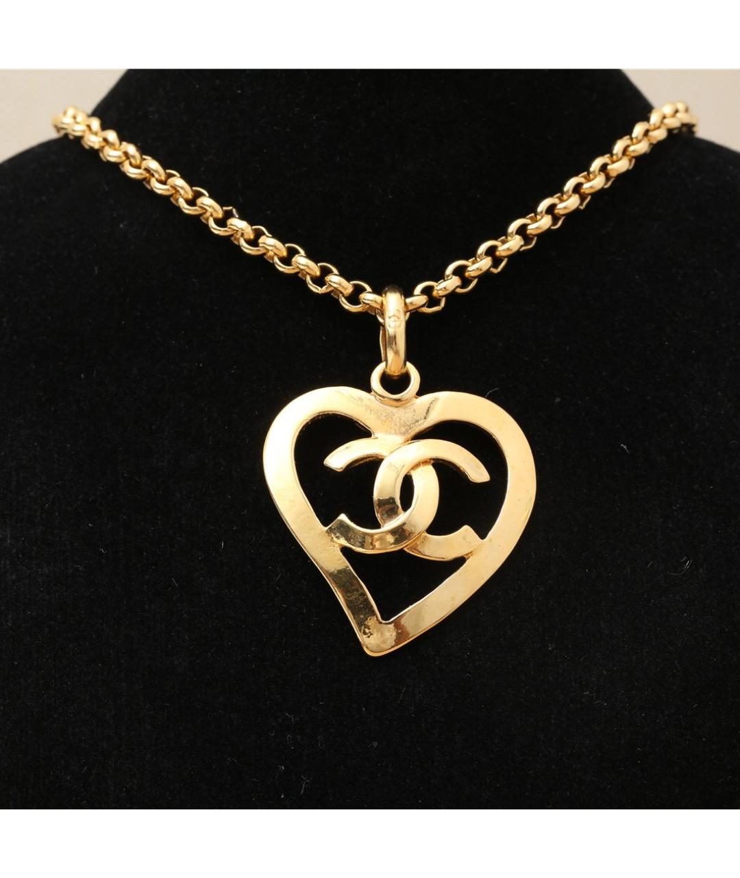 CHANEL Золотая металлическая подвеска, фото 2