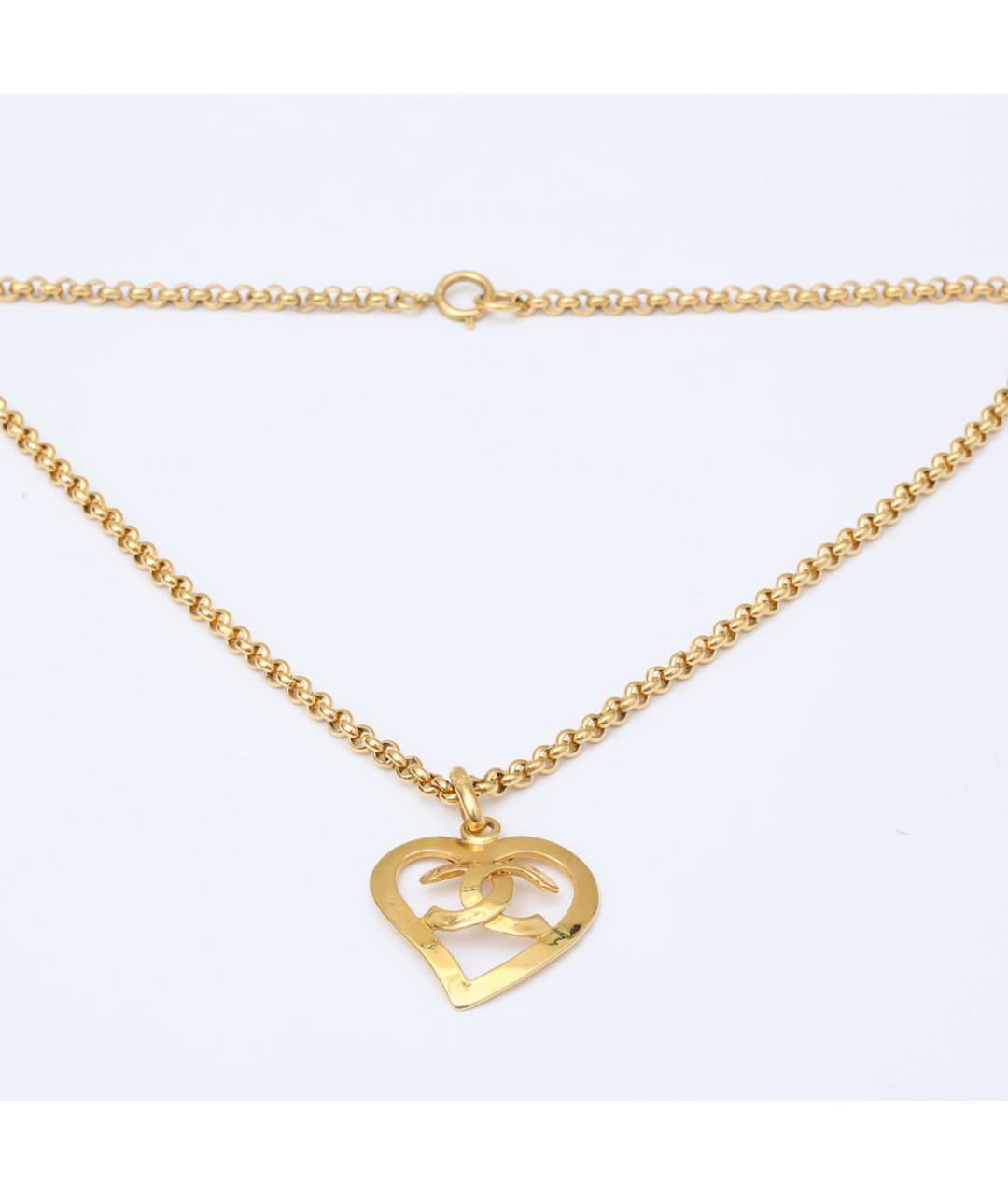 CHANEL Золотая металлическая подвеска, фото 7