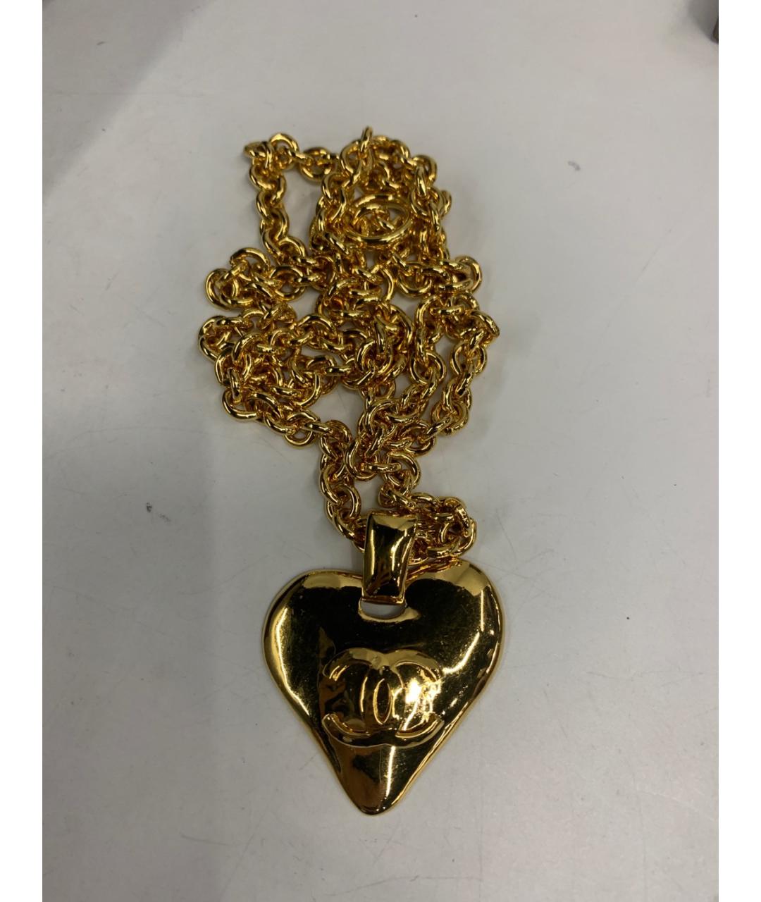 CHANEL Золотое металлическое колье, фото 7