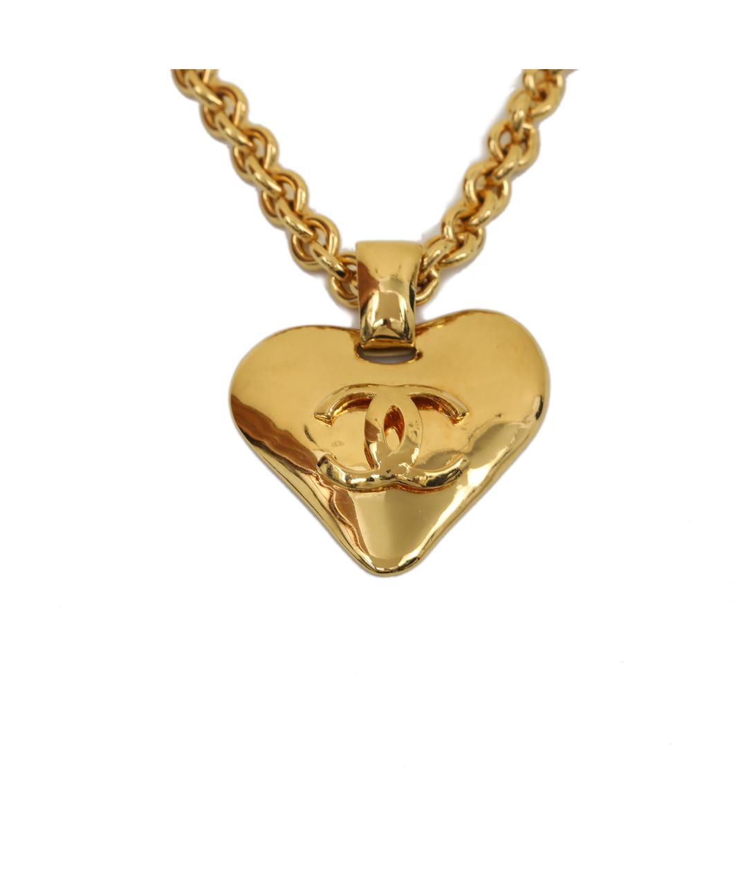 CHANEL Золотое металлическое колье, фото 1