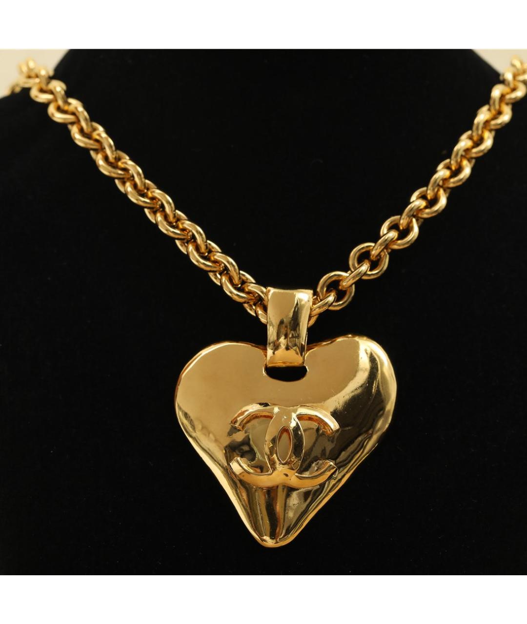 CHANEL Золотое металлическое колье, фото 2