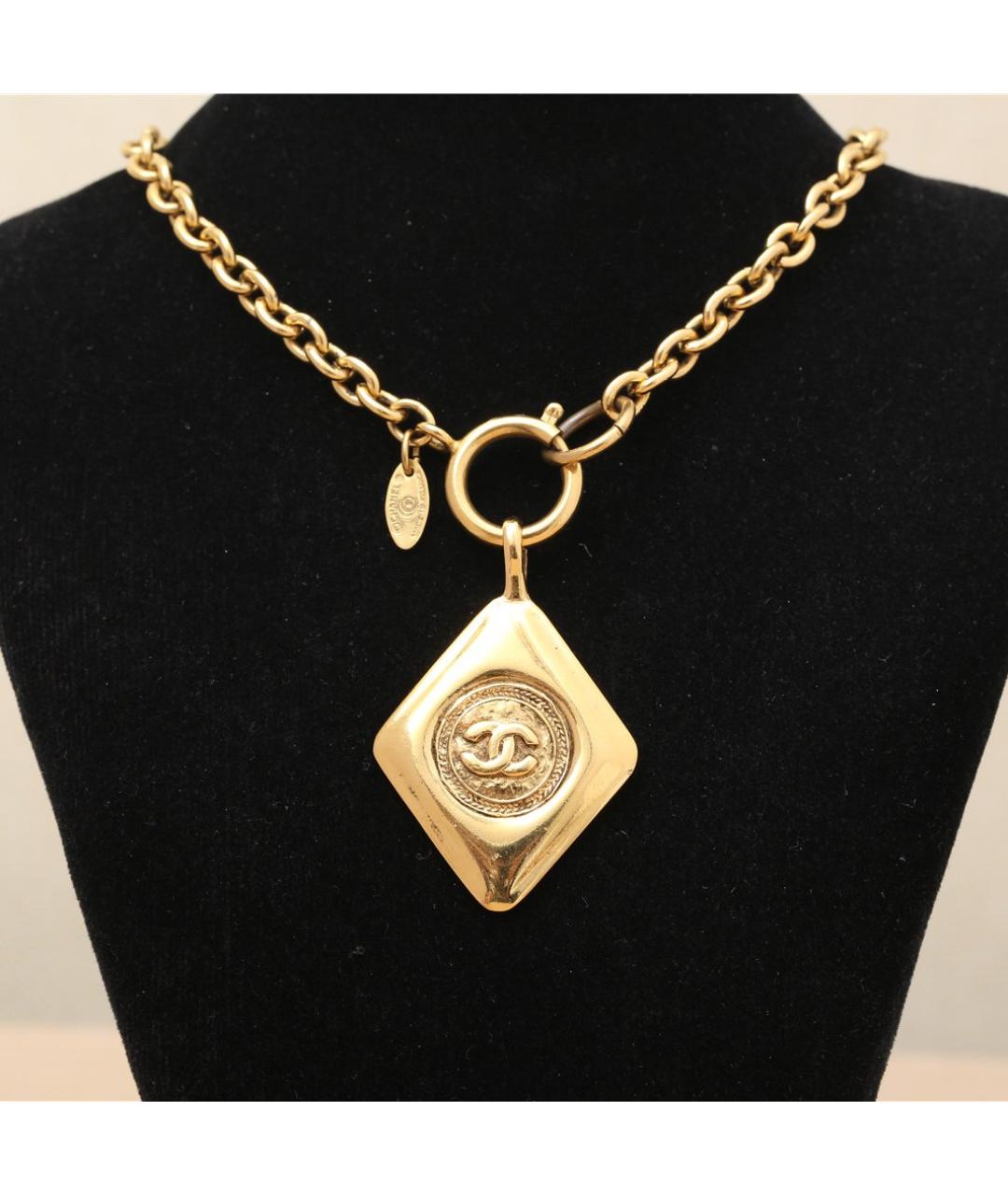 CHANEL Золотое металлическое колье, фото 6