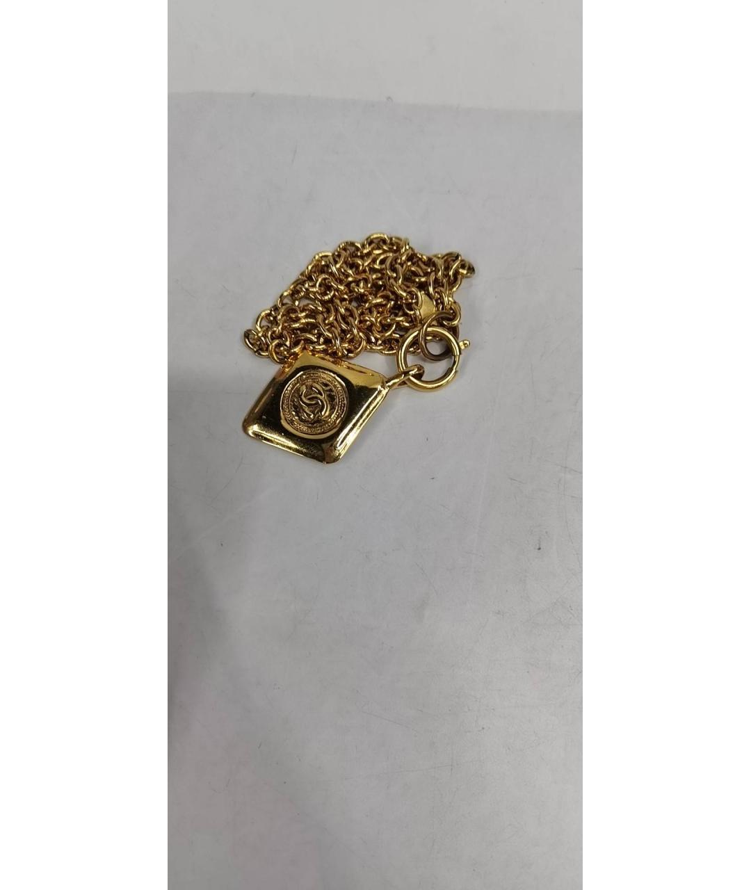 CHANEL Золотое металлическое колье, фото 7