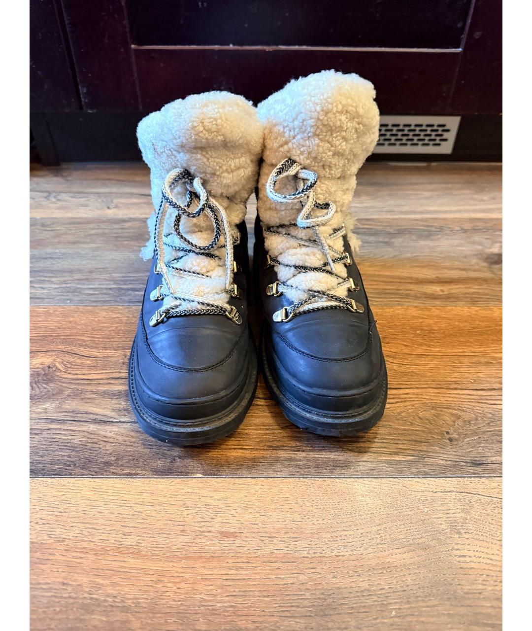 CHANEL Антрацитовые ботинки, фото 2