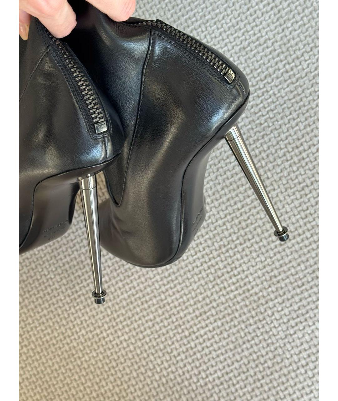 TOM FORD Черные кожаные ботфорты, фото 4
