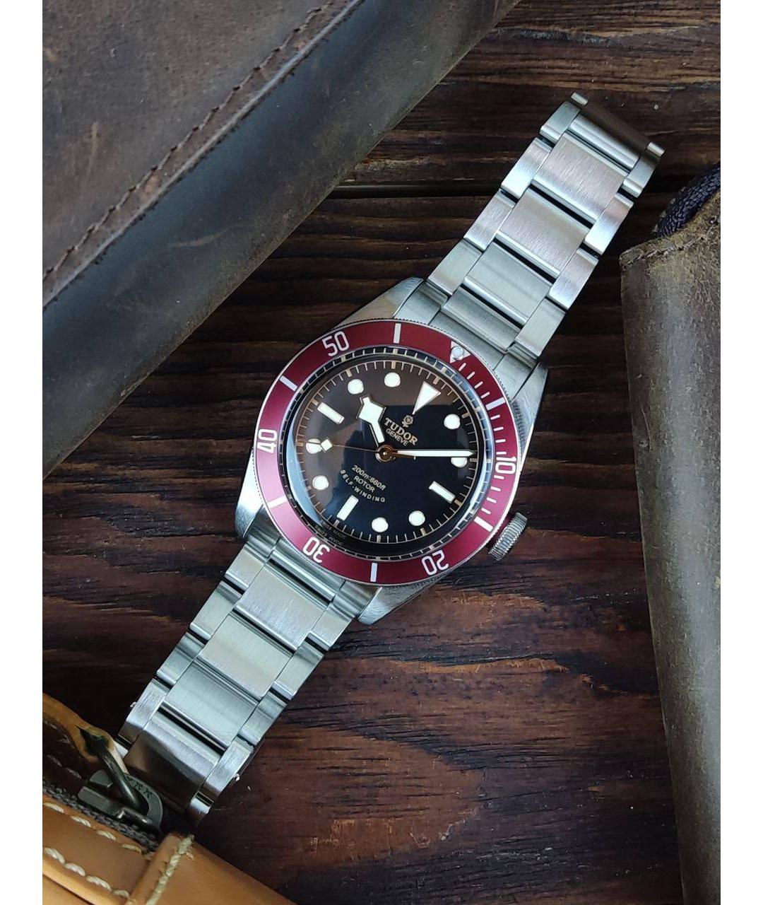 TUDOR Черные металлические часы, фото 2