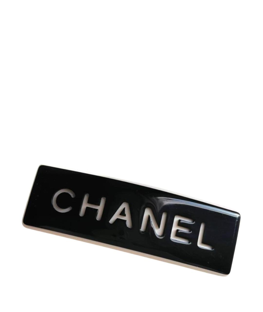 CHANEL Черная заколка, фото 1