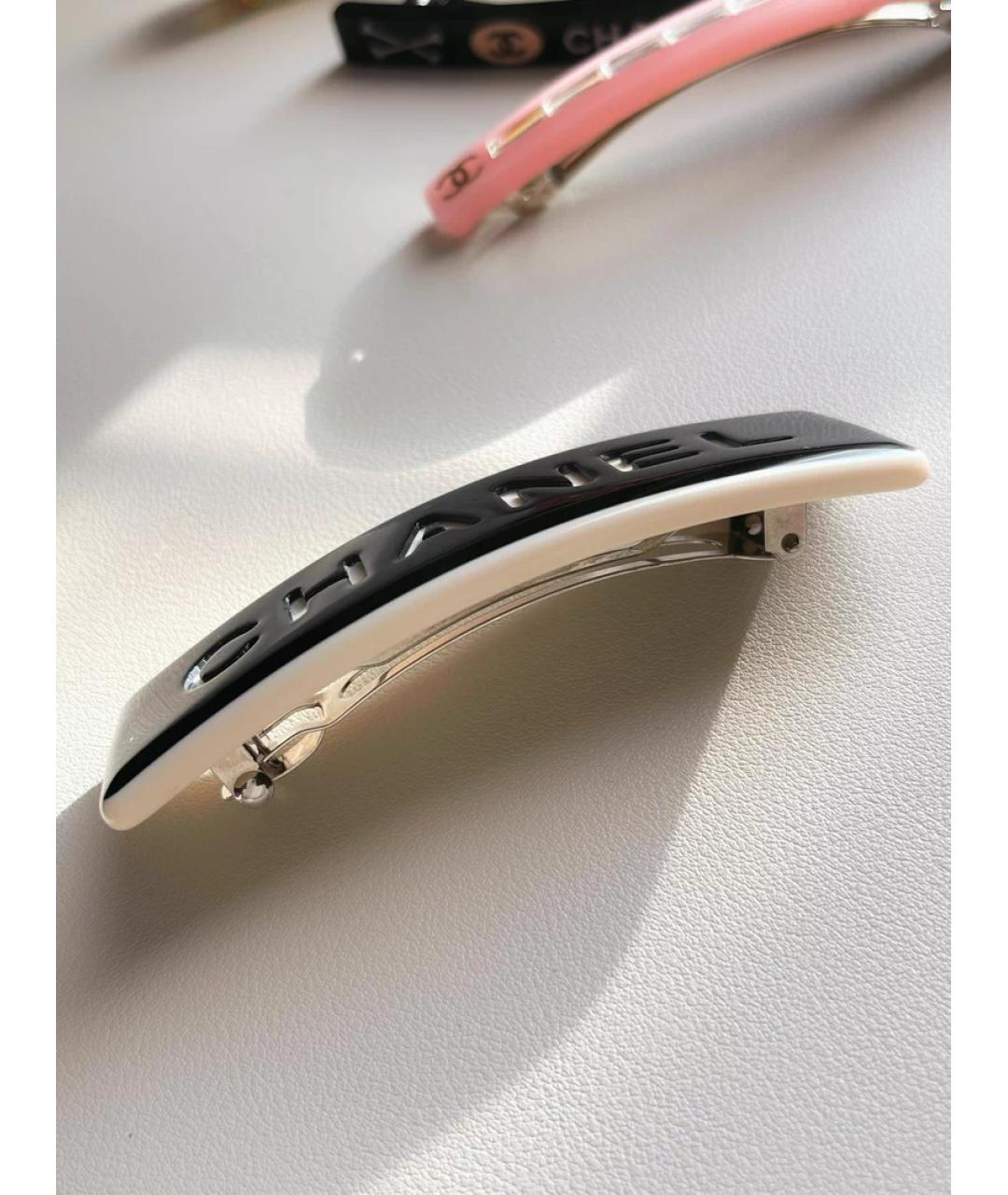 CHANEL Черная заколка, фото 2