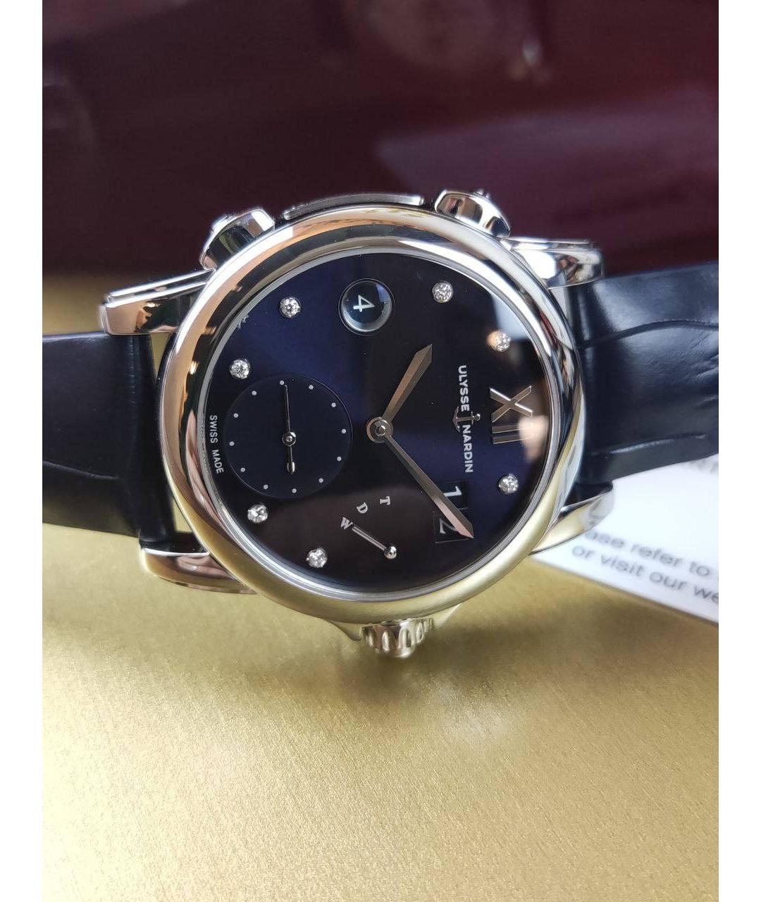 Ulysse Nardin Синие металлические часы, фото 3