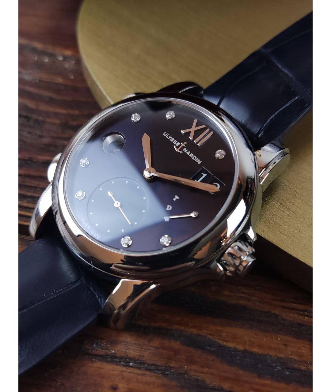 Ulysse Nardin Синие металлические часы, фото 6