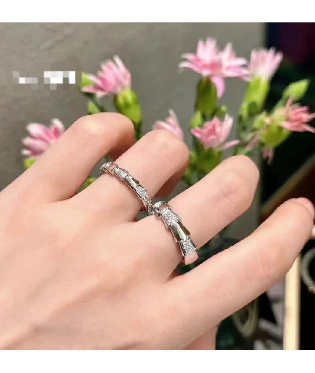 BVLGARI Серебряное кольцо из белого золота, фото 3