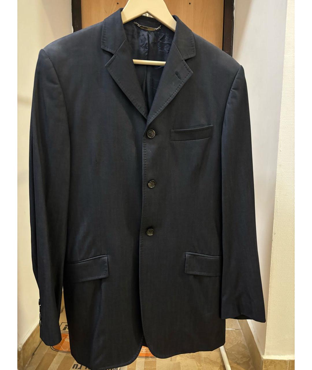 DOLCE&GABBANA Синий шерстяной пиджак, фото 5