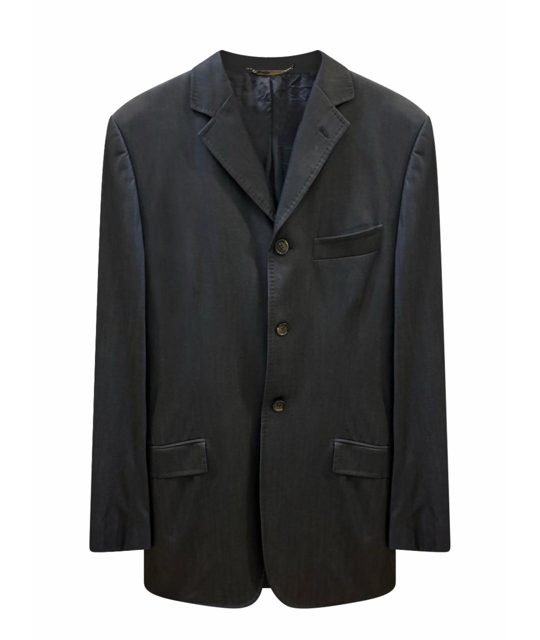 DOLCE&GABBANA Синий шерстяной пиджак, фото 1