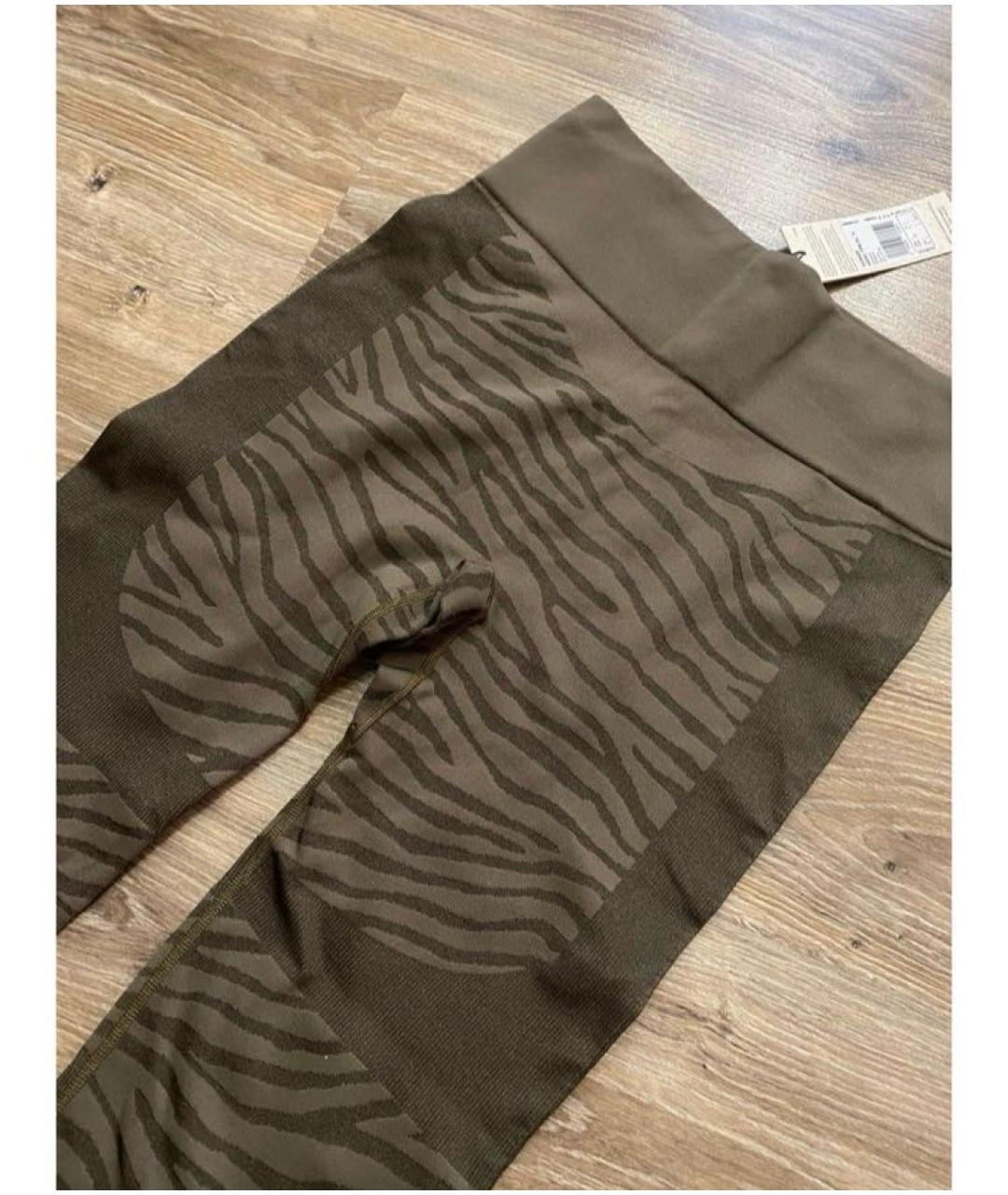 ADIDAS BY STELLA MCCARTNEY Хаки синтетические леггинсы и велосипедки, фото 5