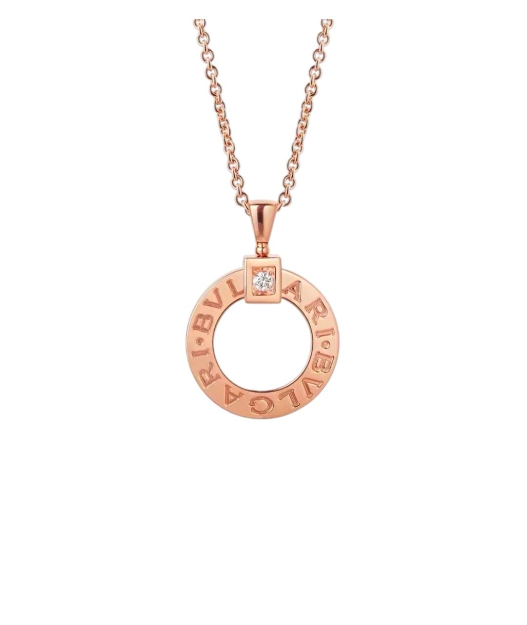 BVLGARI Золотая подвеска из розового золота, фото 1