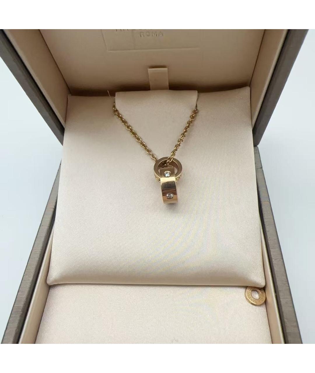 BVLGARI Золотая подвеска из розового золота, фото 2