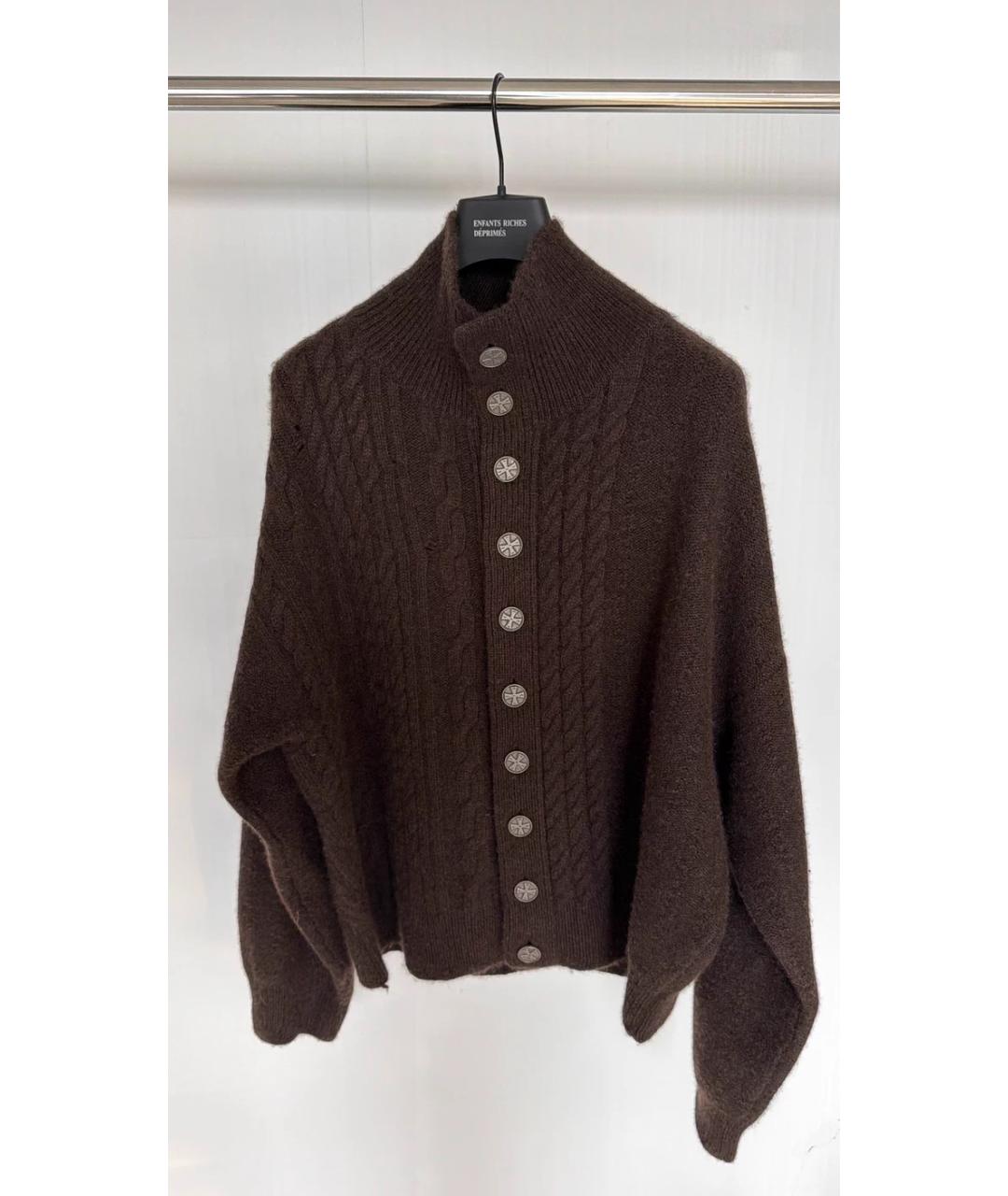 Enfants Riches Déprimés Коричневый шерстяной джемпер / свитер, фото 4