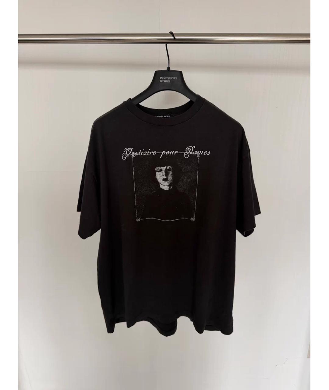 Enfants Riches Déprimés Черная хлопковая футболка, фото 3