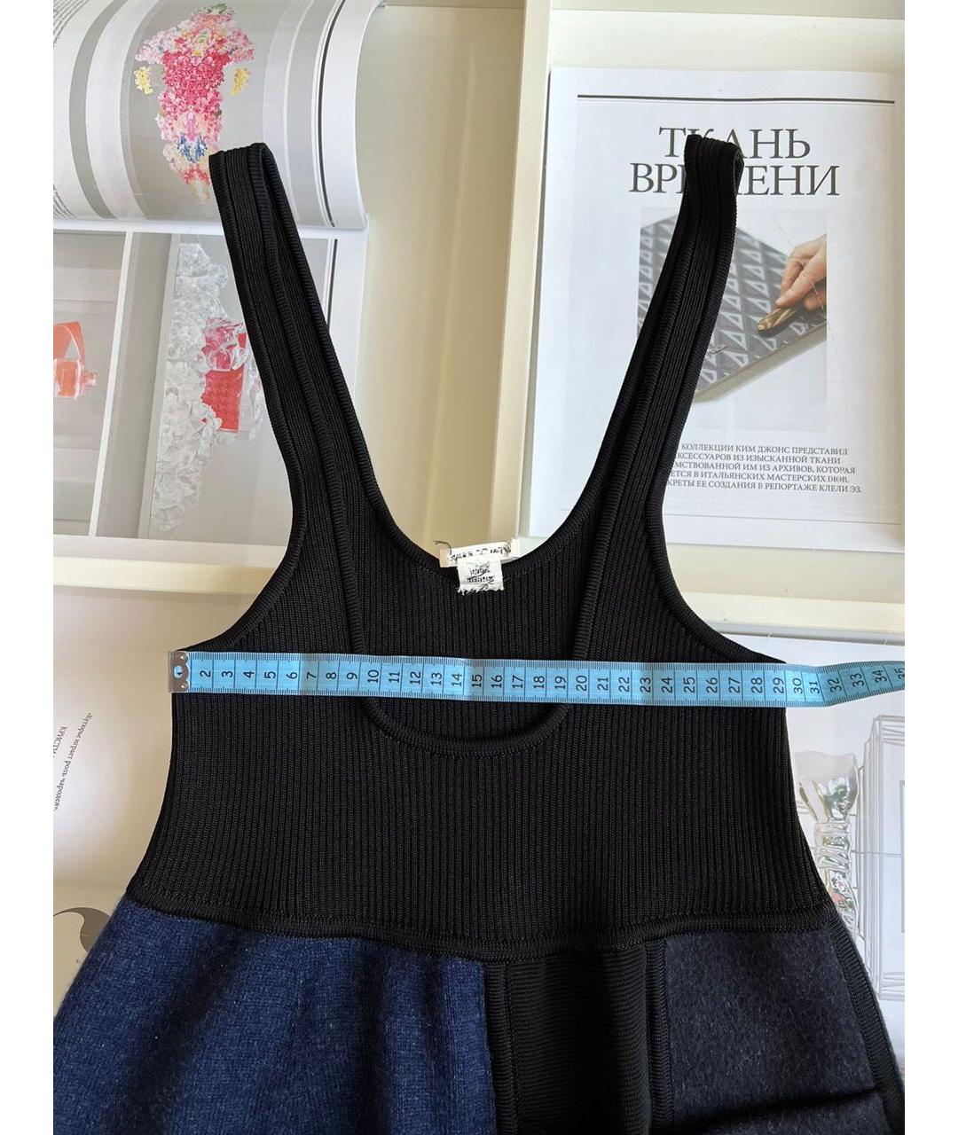 HERMES Черный сарафан, фото 8