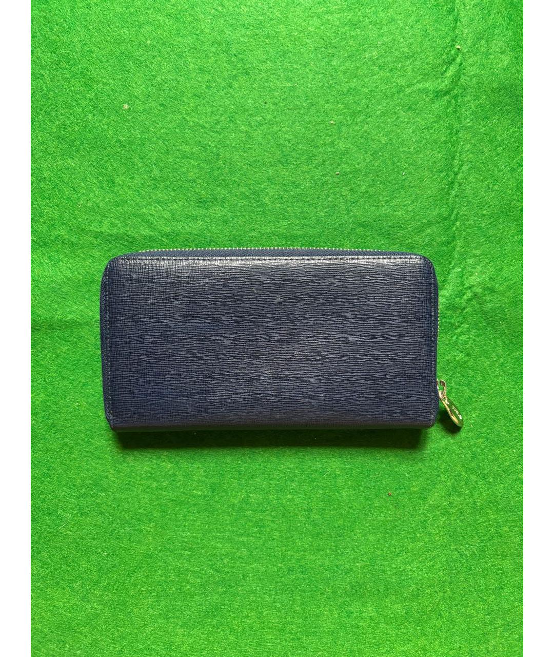 FURLA Синий кожаный кошелек, фото 3