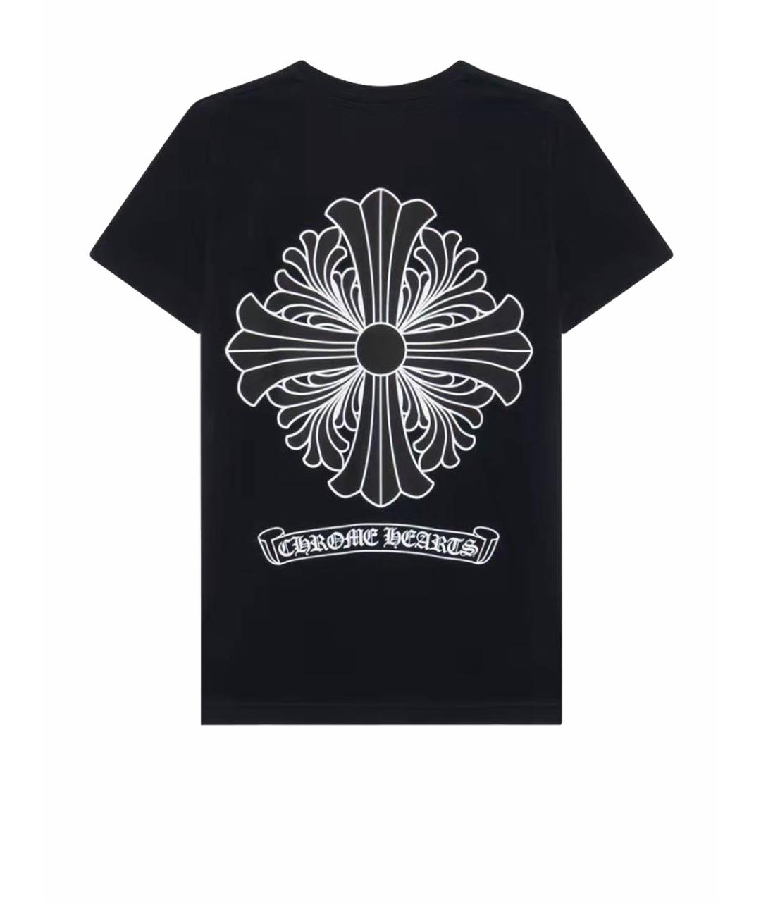 CHROME HEARTS Черная хлопковая футболка, фото 1