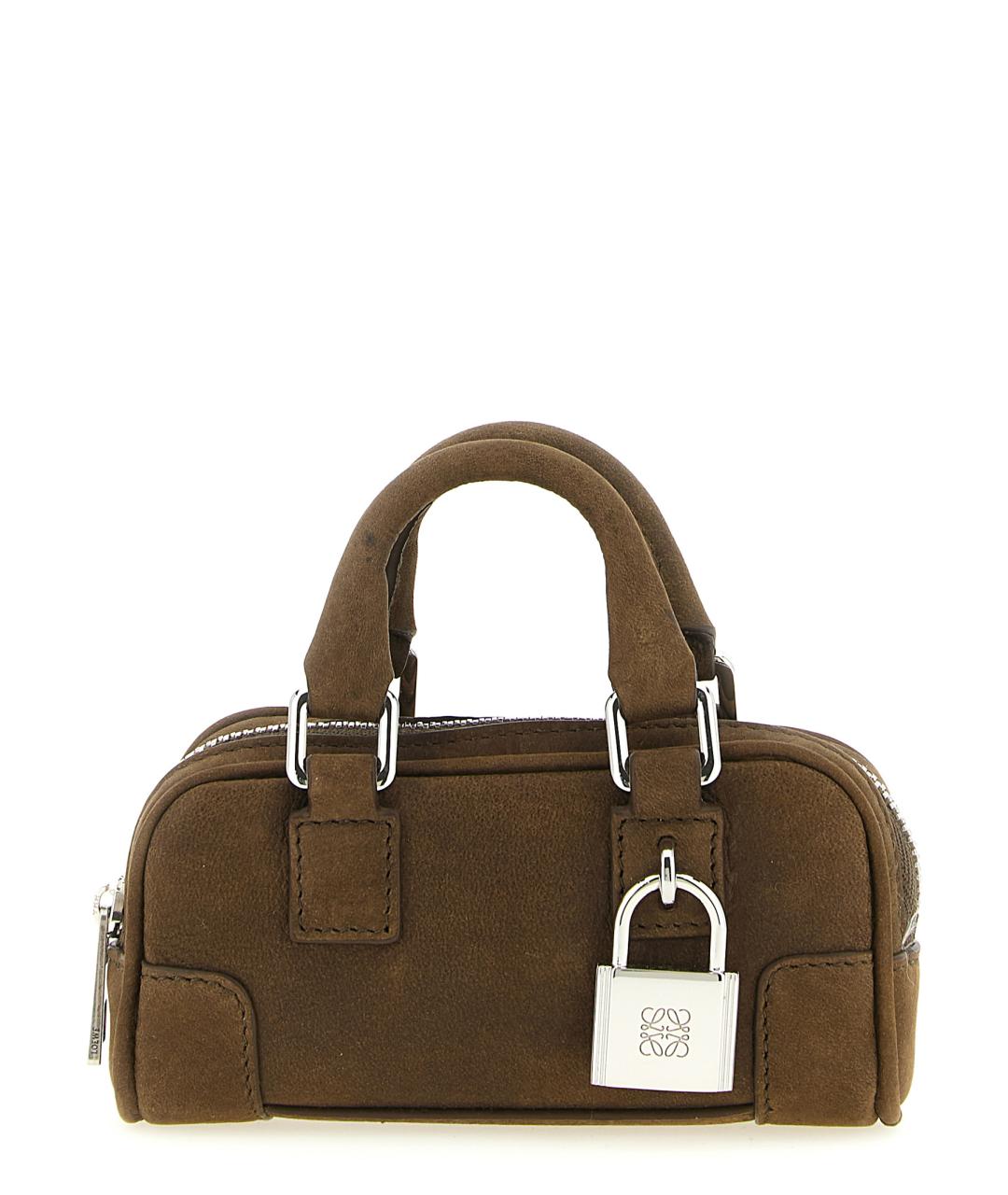 LOEWE Коричневая кожаная сумка тоут, фото 1