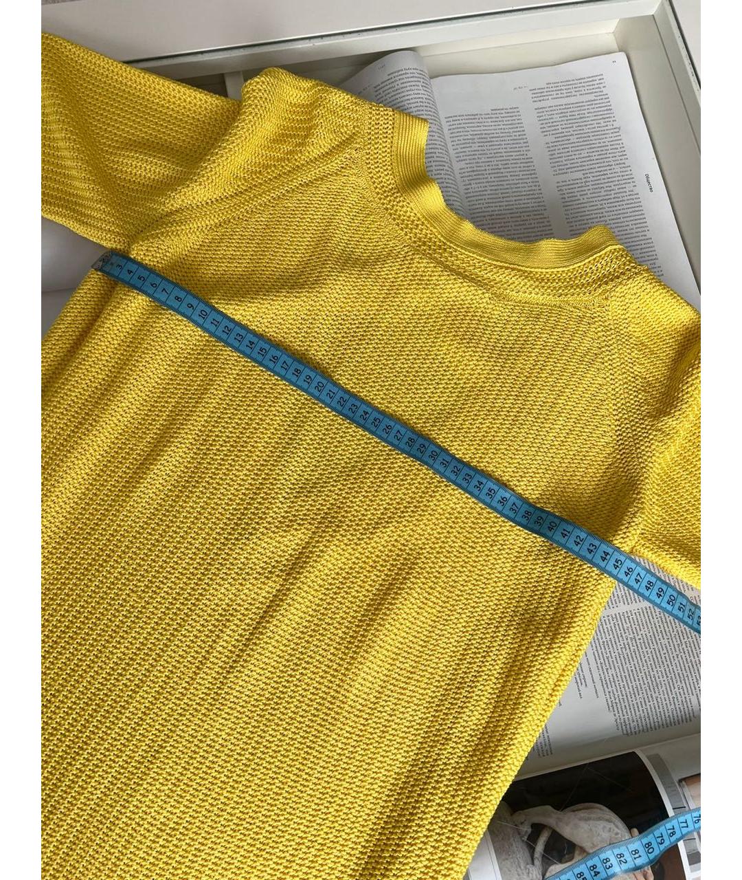 HERMES Желтый кардиган, фото 7