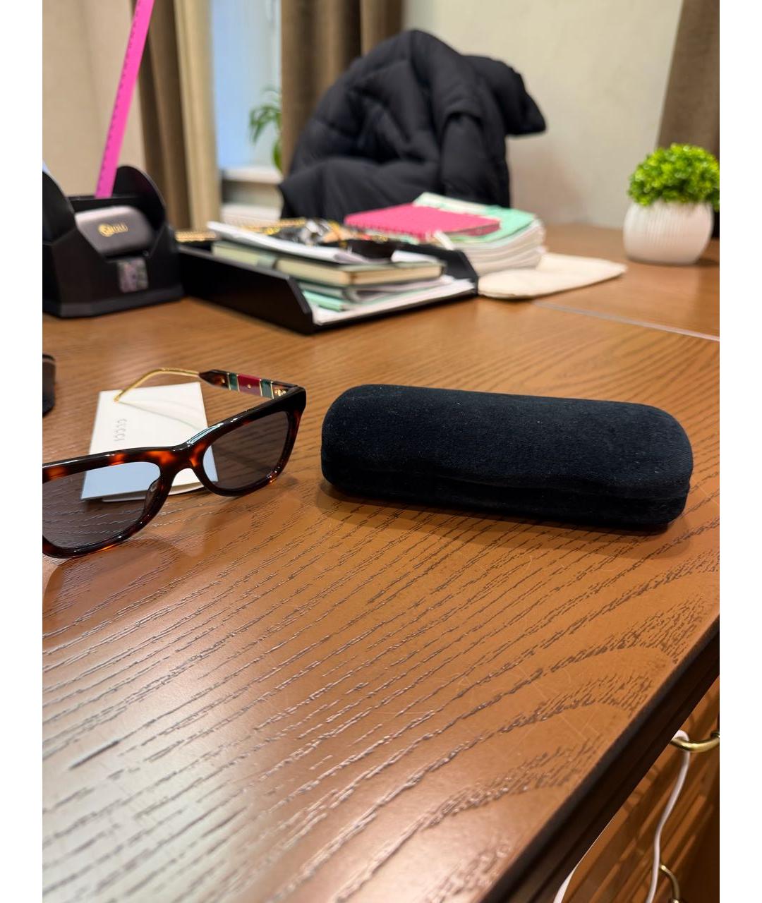 GUCCI Мульти пластиковые солнцезащитные очки, фото 4