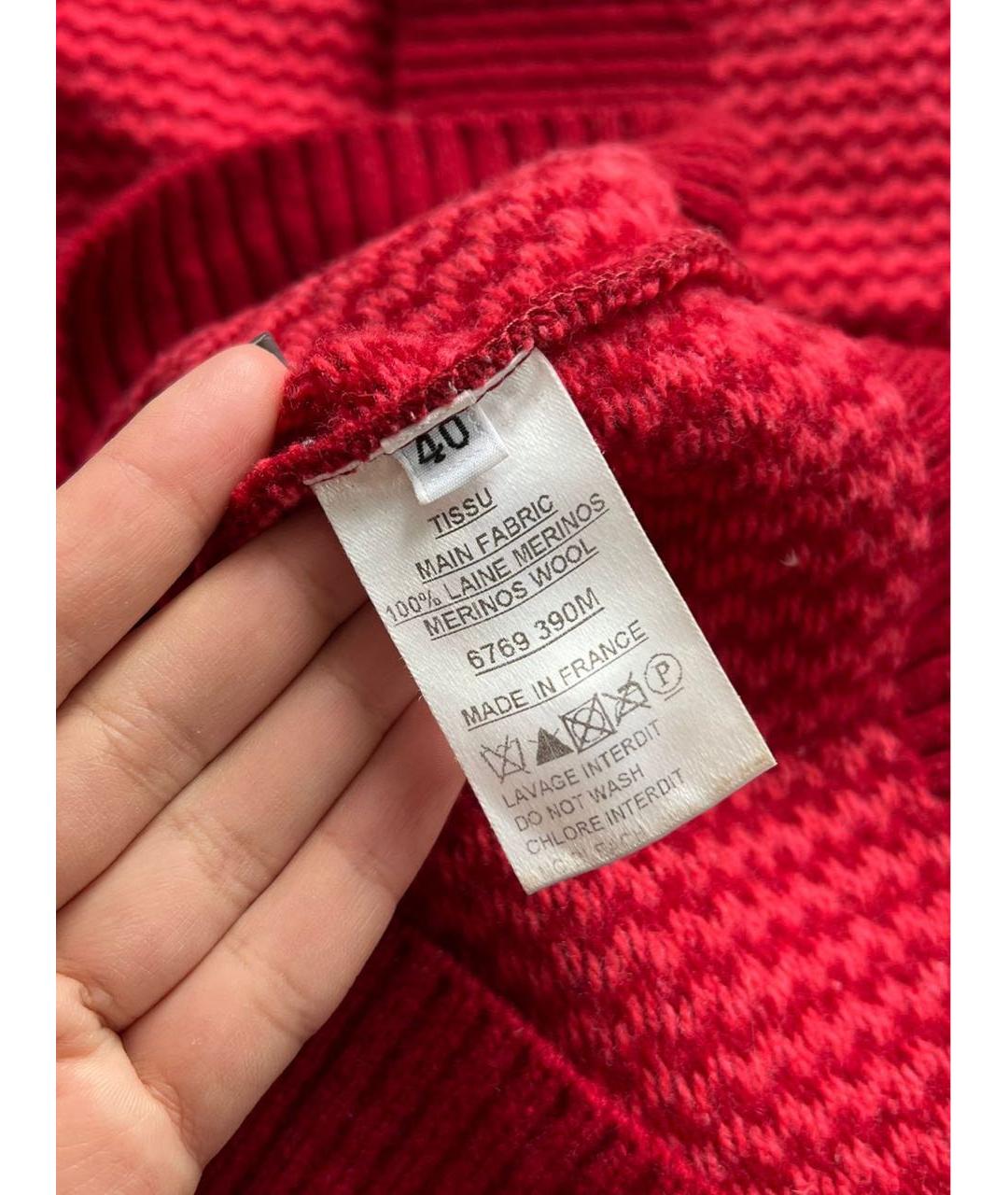 BALMAIN Красный джемпер / свитер, фото 6