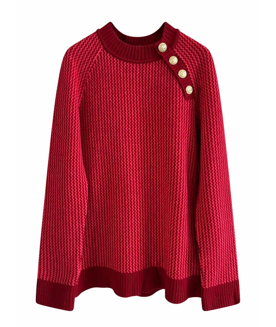 BALMAIN Красный джемпер / свитер, фото 1