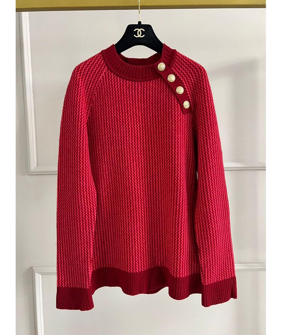 BALMAIN Красный джемпер / свитер, фото 8