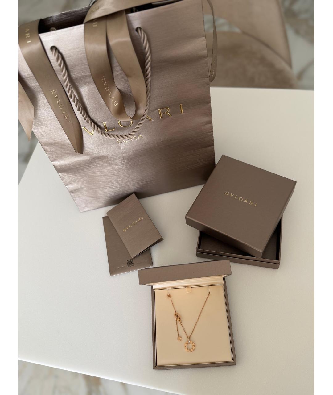 BVLGARI Розовое колье из розового золота, фото 4