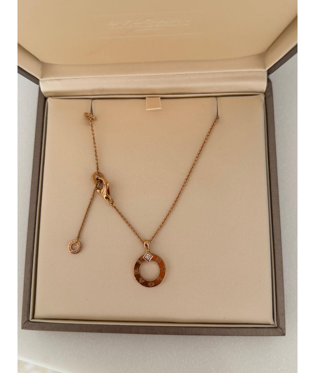 BVLGARI Розовое колье из розового золота, фото 5