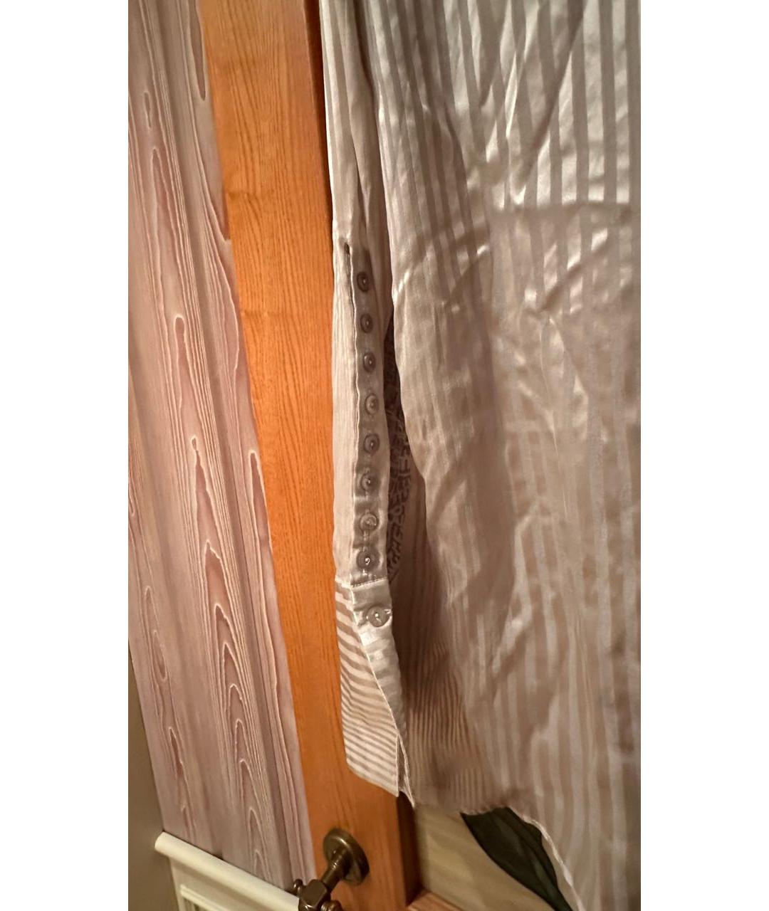 JUST CAVALLI Бежевая шелковая блузы, фото 4