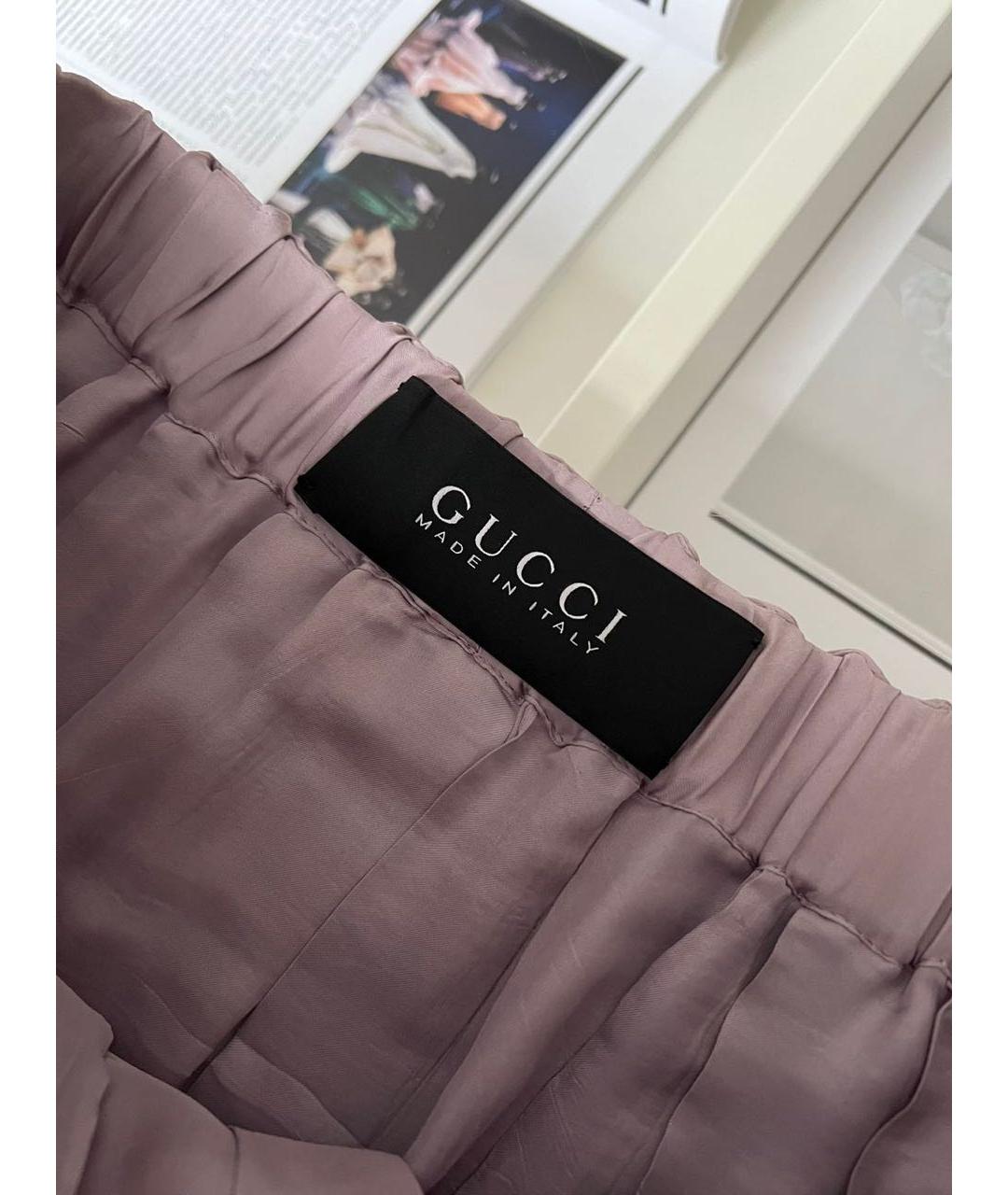 GUCCI Фиолетовая юбка макси, фото 3