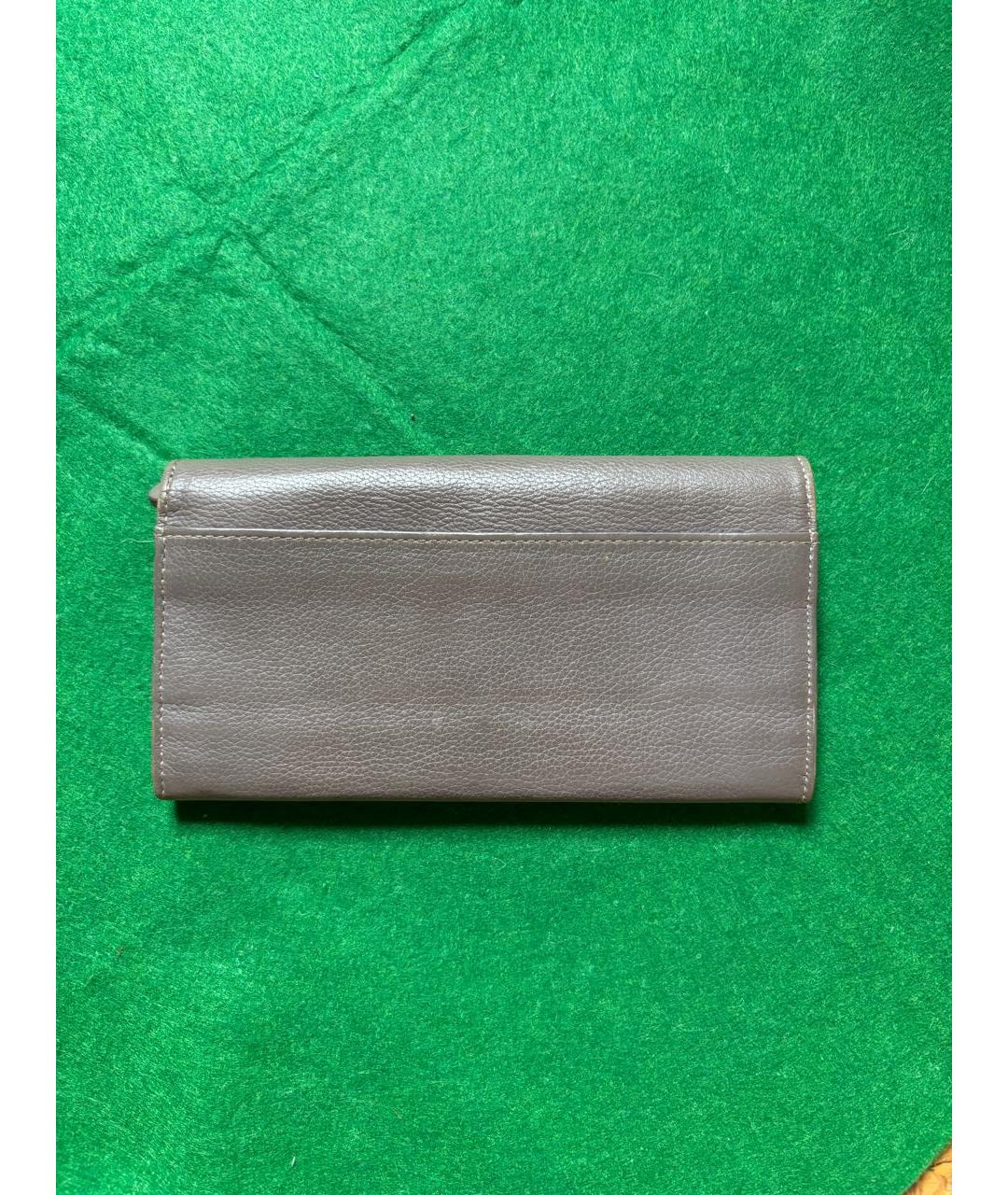 ETRO Серый кожаный кошелек, фото 3