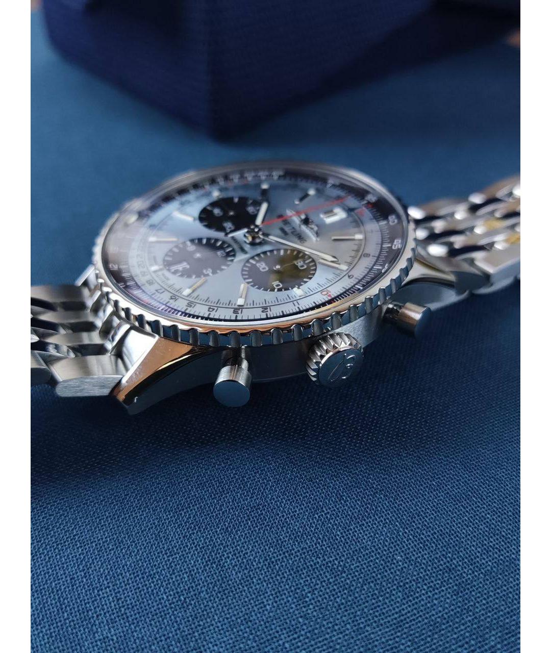 BREITLING Голубые металлические часы, фото 5