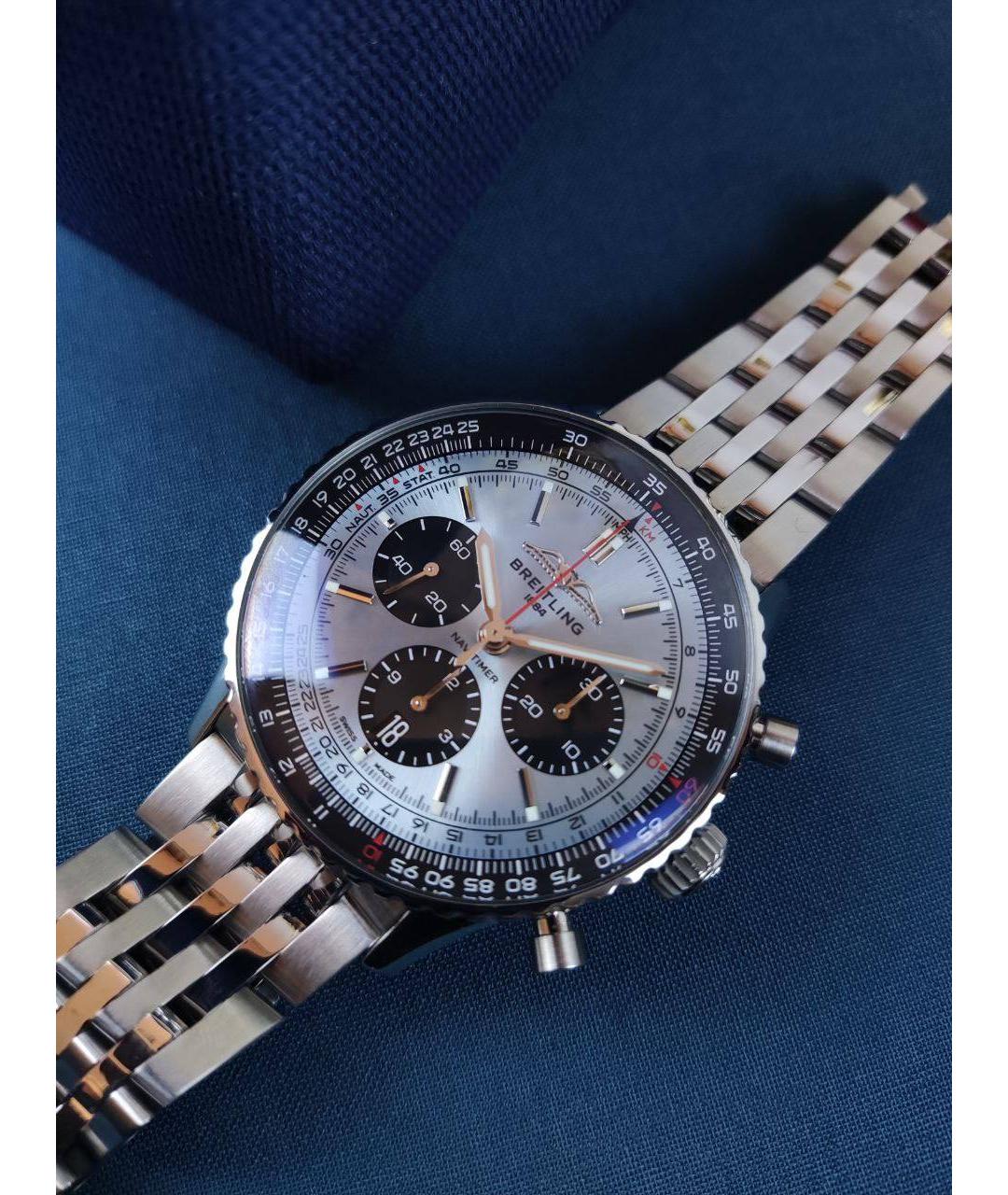 BREITLING Голубые металлические часы, фото 3